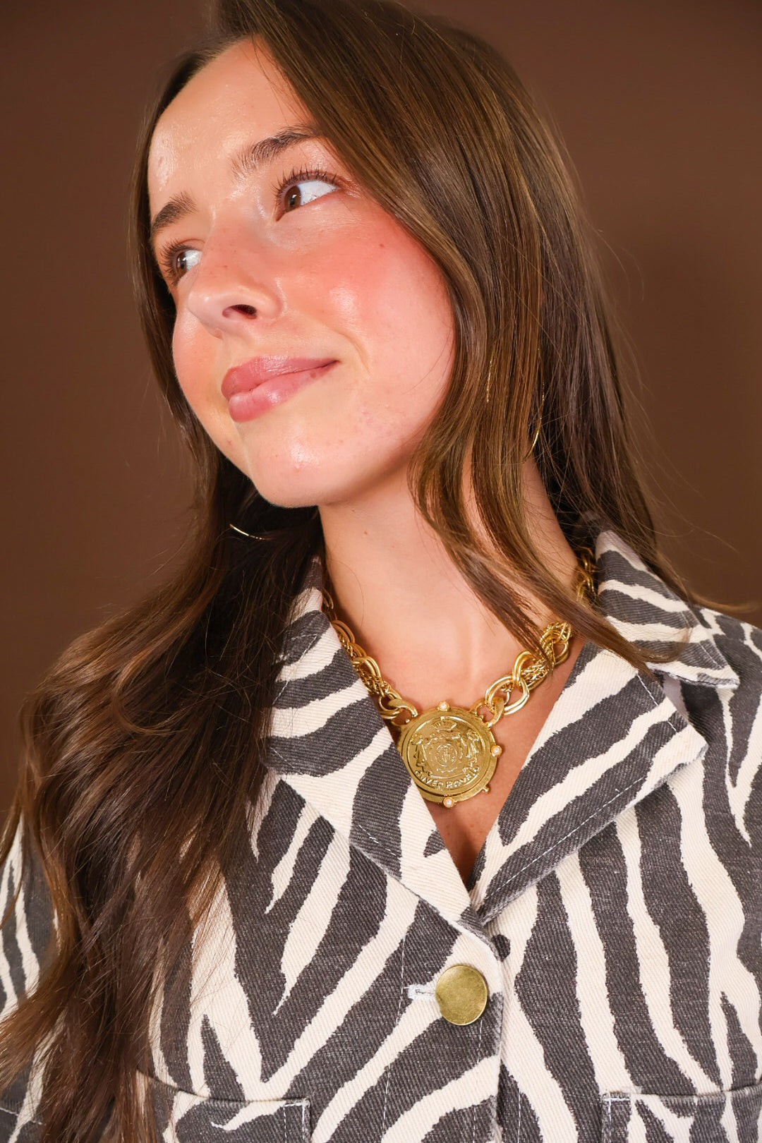 Gold Chain Pendant Necklace