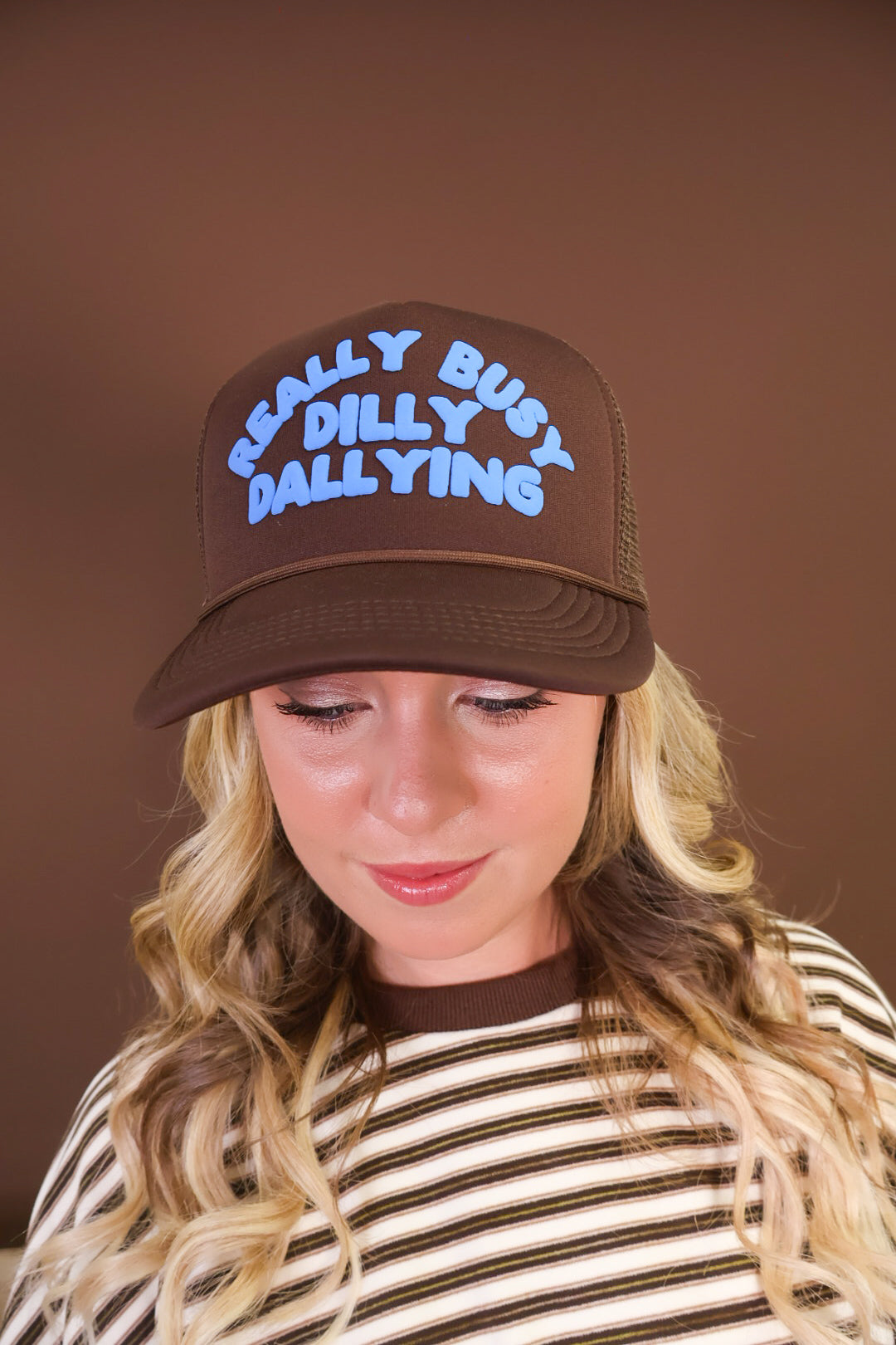 Really Busy Dilly Dallying Foam Trucker Hat