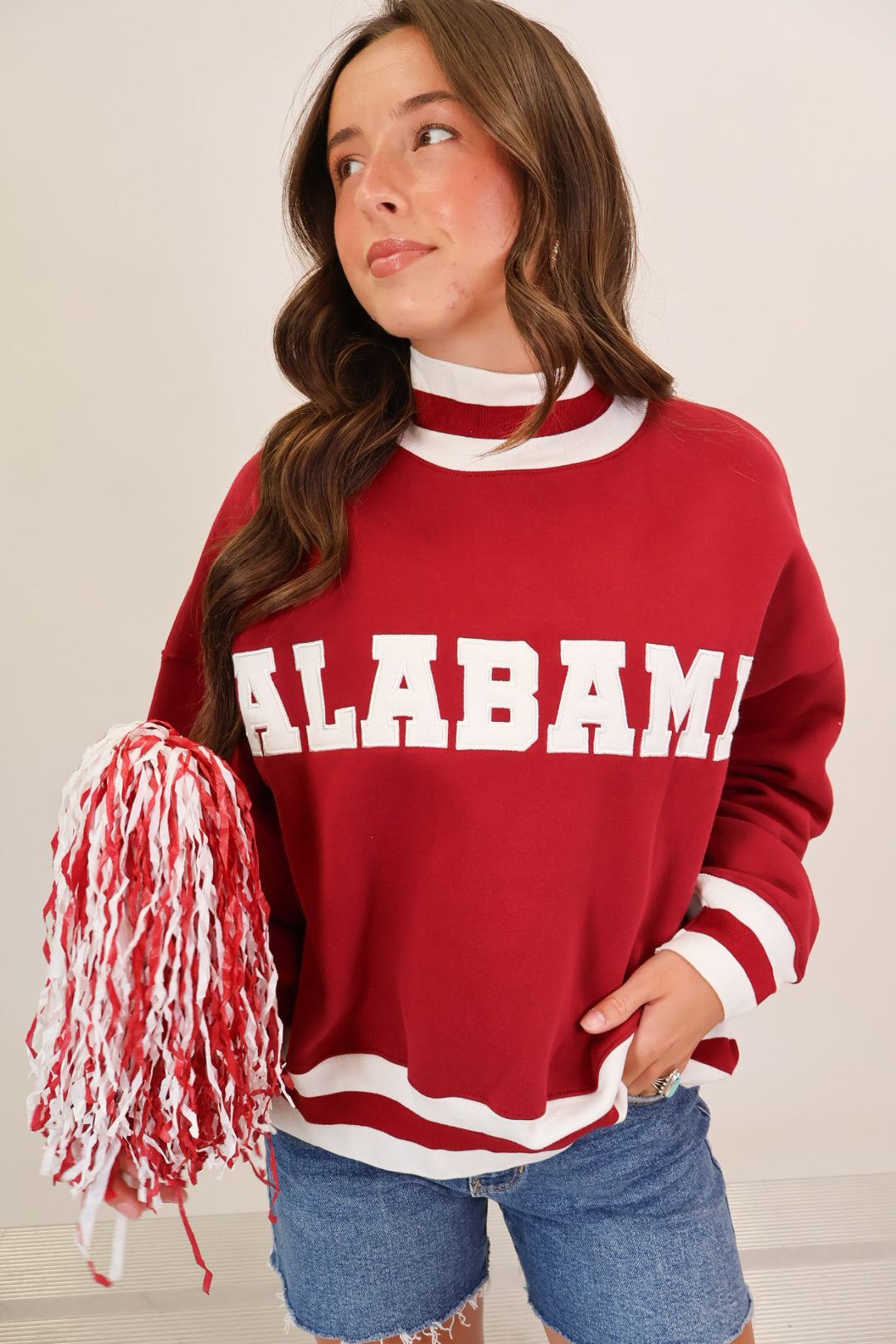 Alabama Crimson Varsity Mockneck