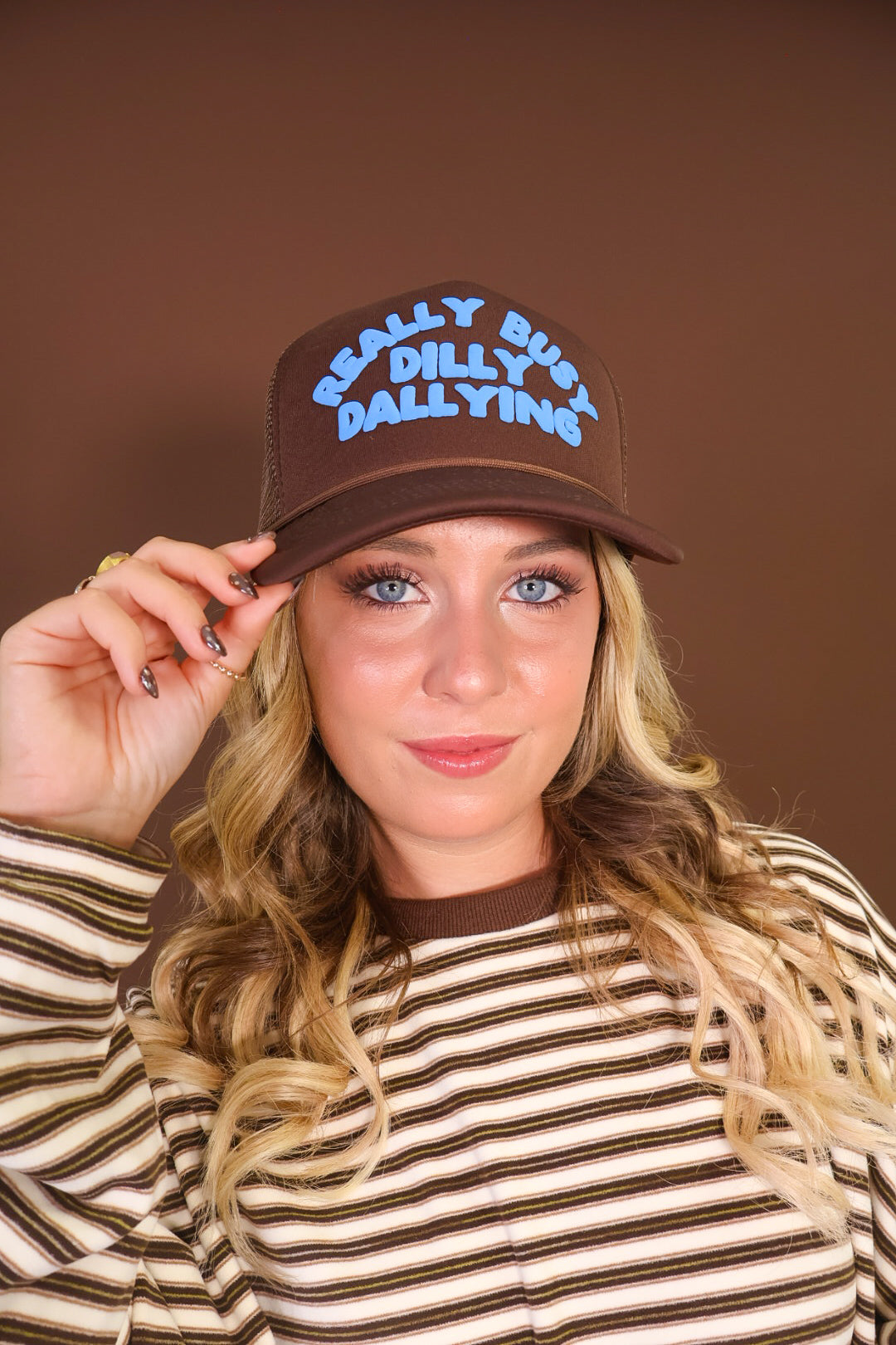 Really Busy Dilly Dallying Foam Trucker Hat