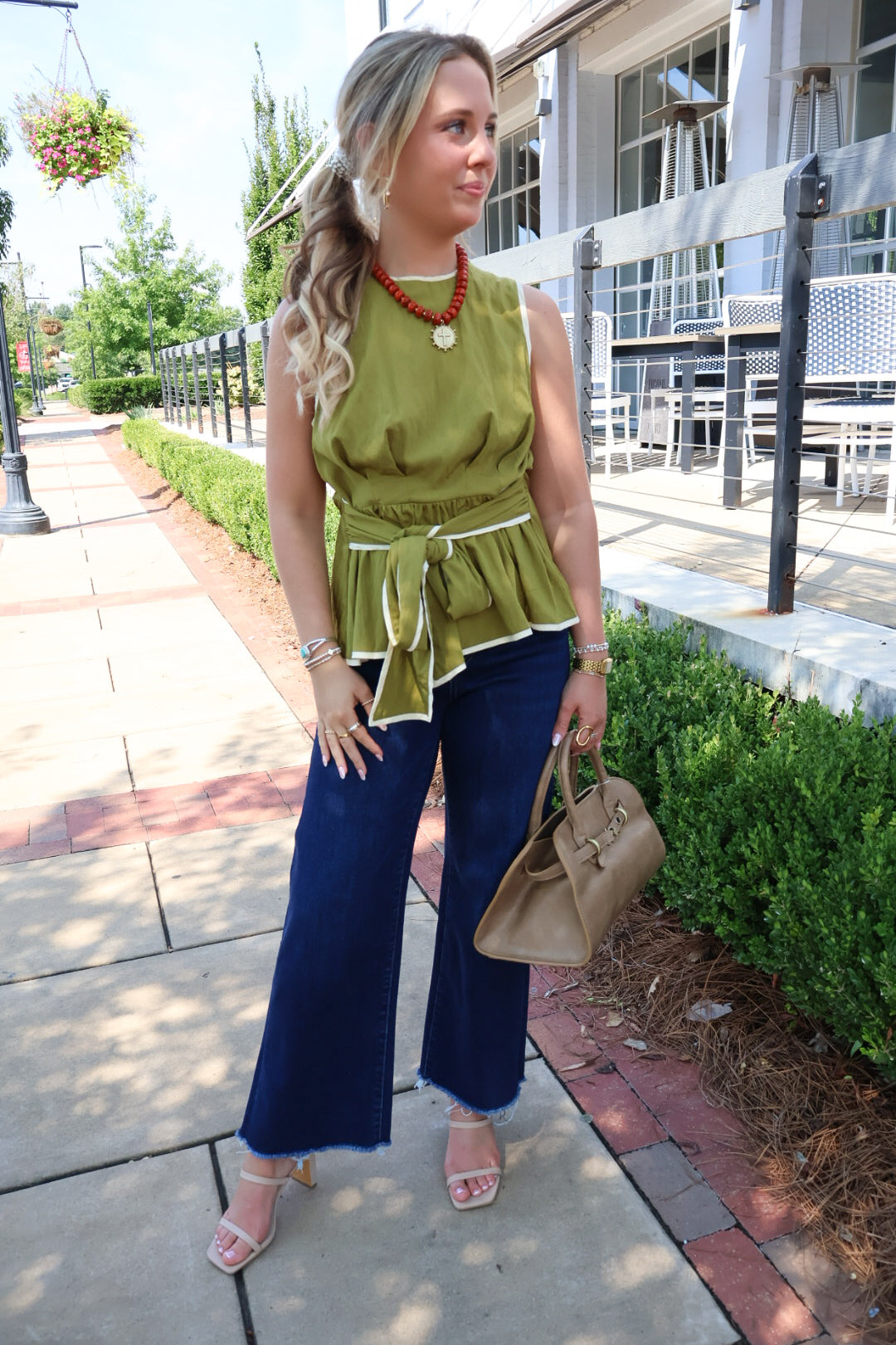 Vervet Olivia High Rise Dark Wash Crop
