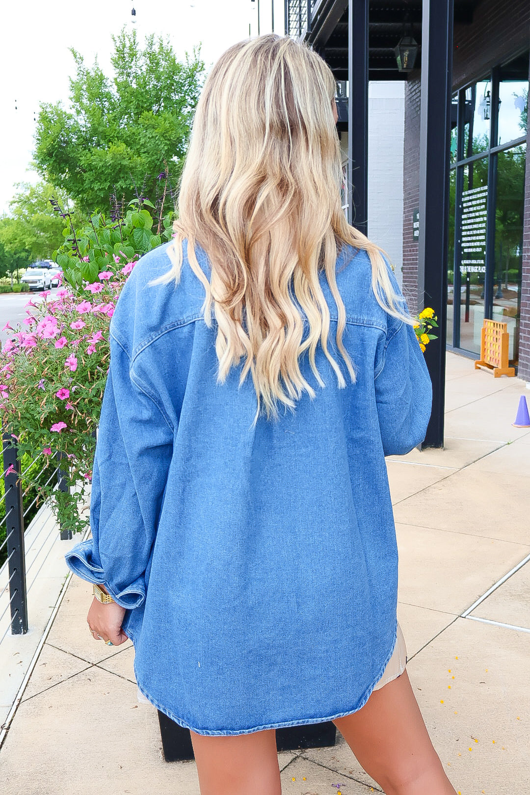 Oversized Denim Shirt Jacket