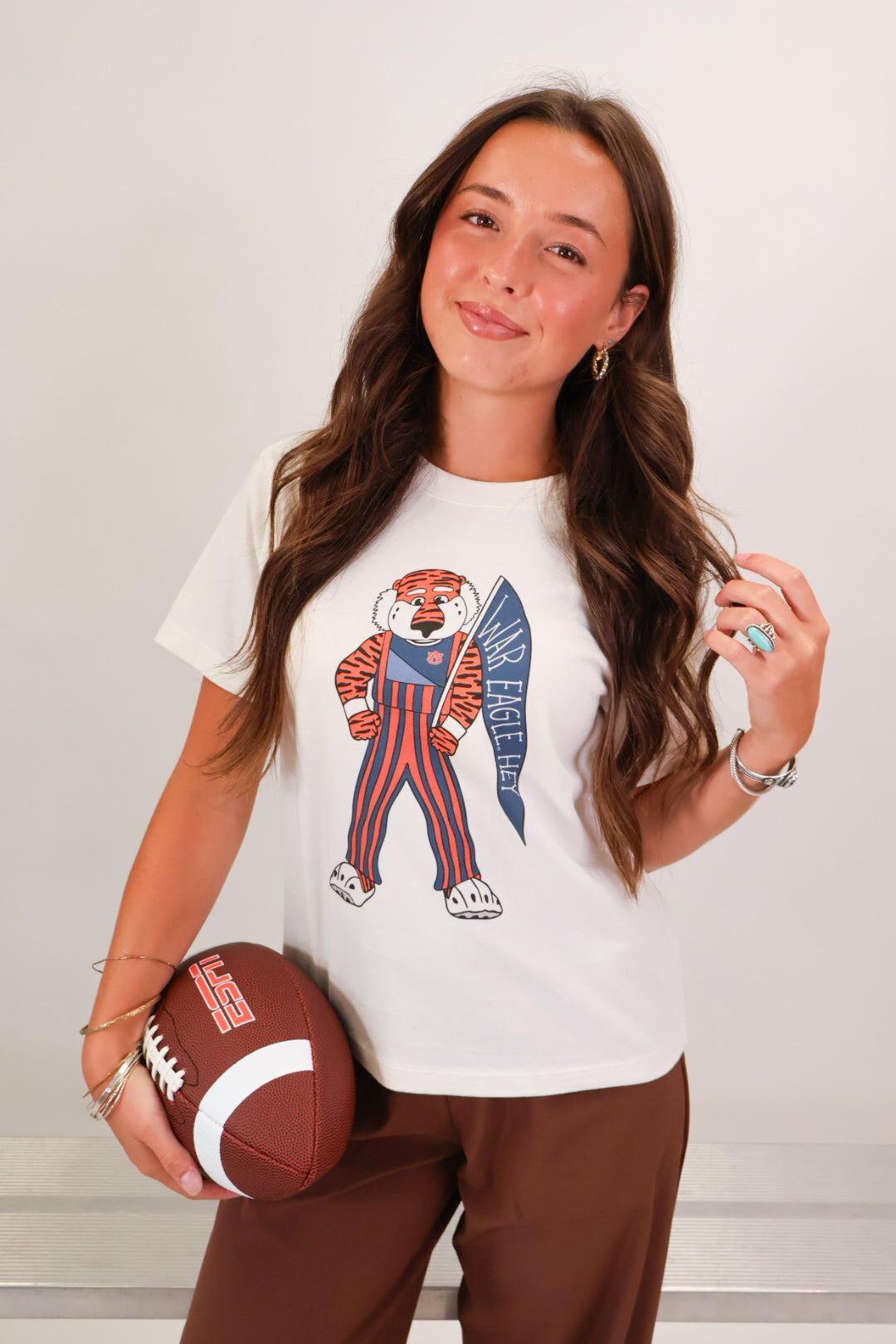 Auburn War Eagle Hey Aubie Crop Tee