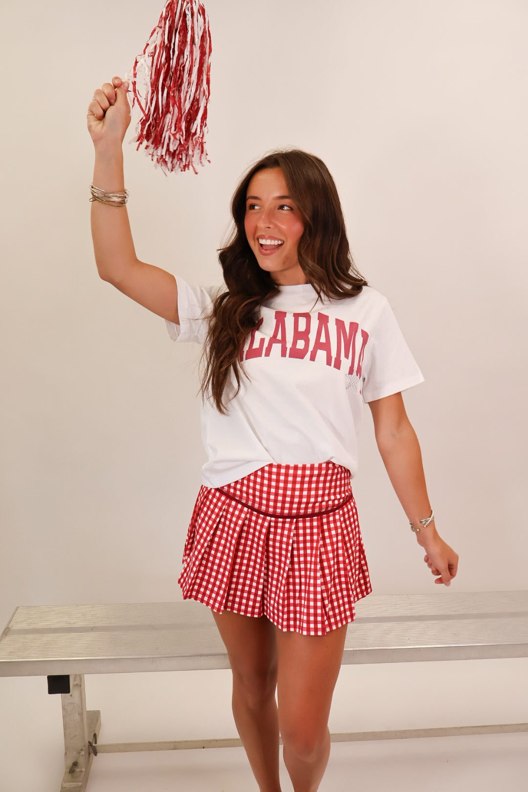 Alabama Pennant Star Crop Tee