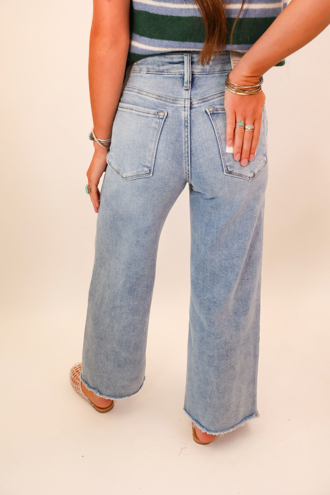 Vervet High Rise Crop Denim Jeans