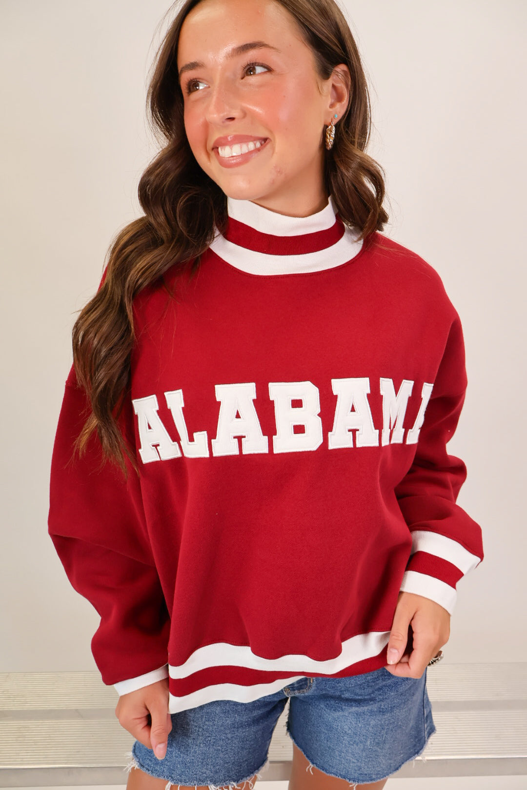 Alabama Crimson Varsity Mockneck