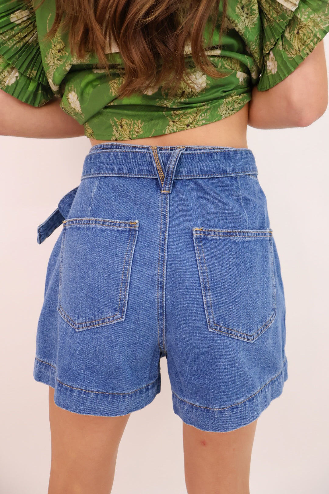 Denim Wrap Skort