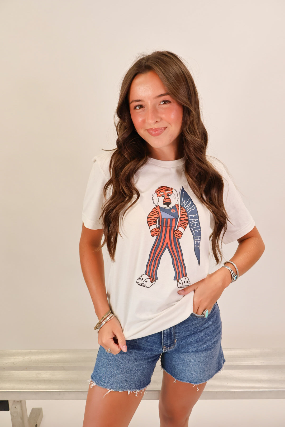 Auburn War Eagle Hey Aubie Tee