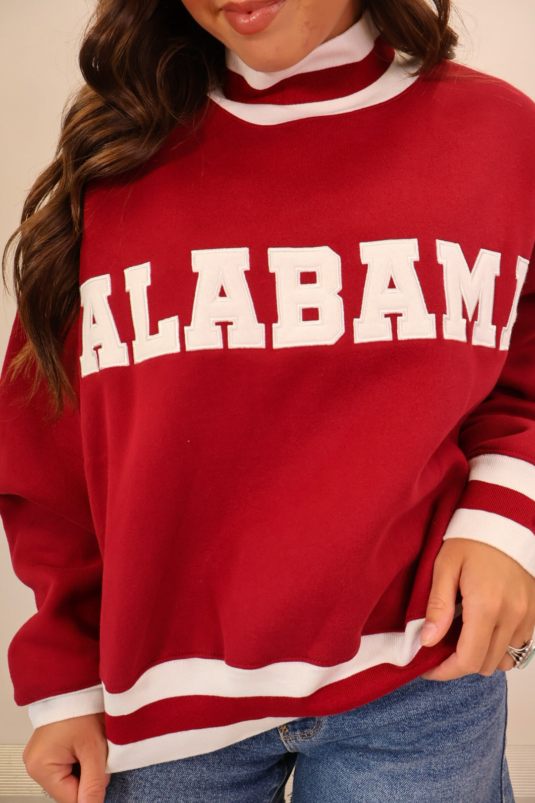 Alabama Crimson Varsity Mockneck