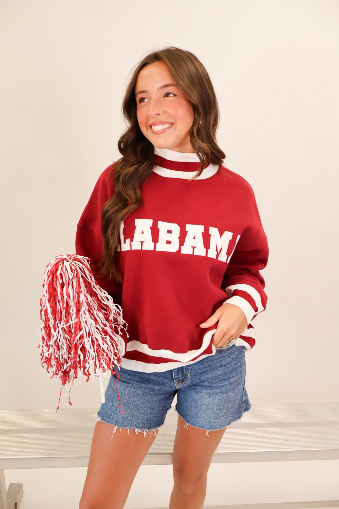 Alabama Crimson Varsity Mockneck