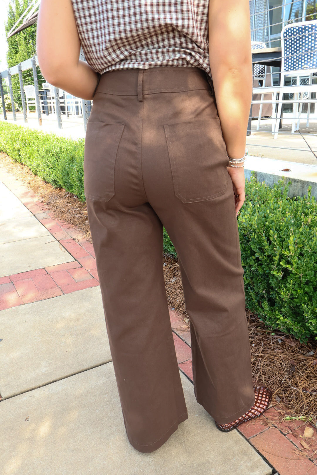 Brown Wide Leg Pants