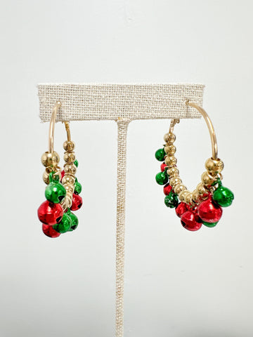Jingle Bell Hoop Earrings