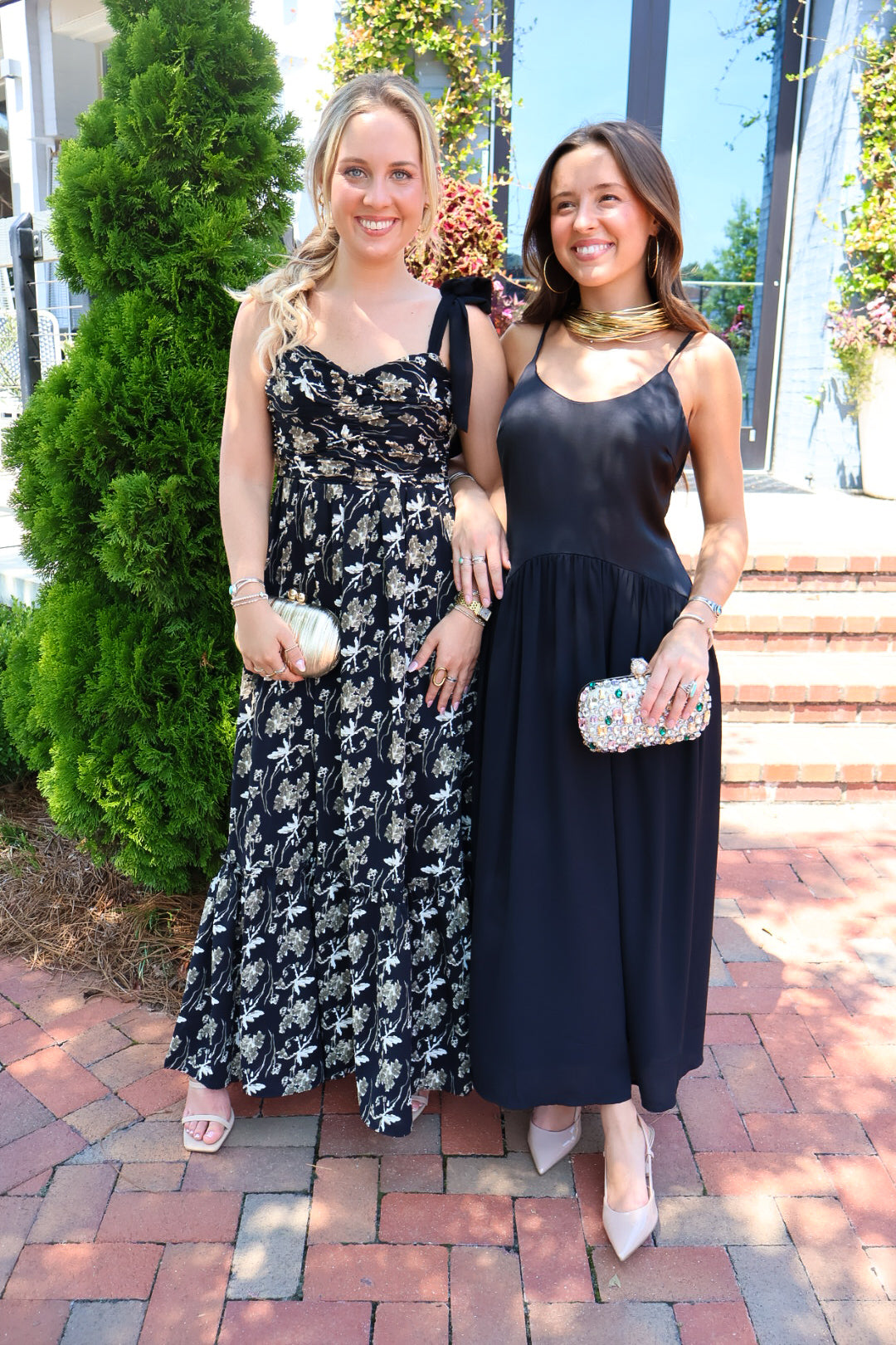 Black Satin Cami Maxi Dress
