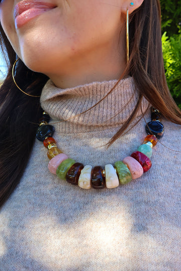 Multicolor Chunky Beaded Necklace