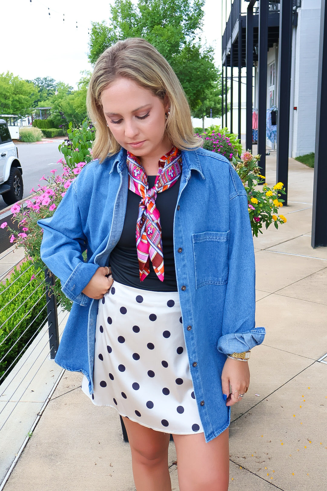 Oversized Denim Shirt Jacket
