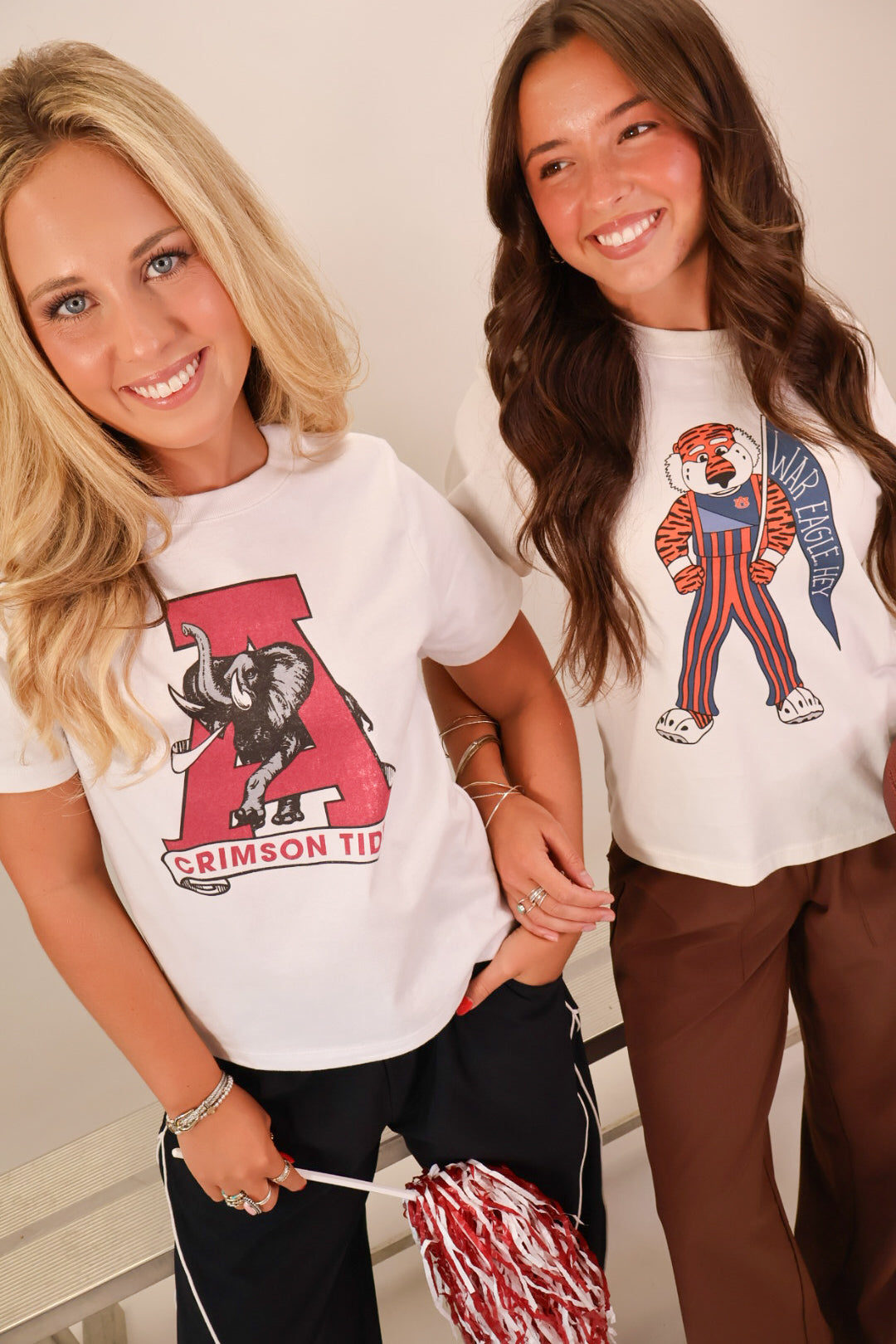 Auburn War Eagle Hey Aubie Crop Tee