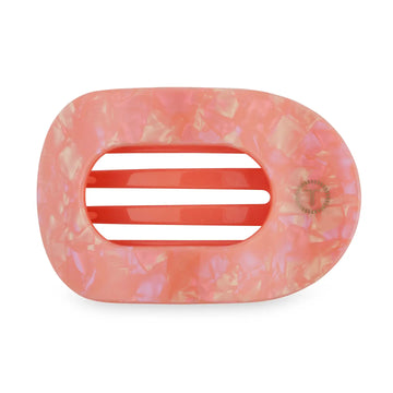 TELETIES Medium Flat Round Hair Clip - Dreamsicle