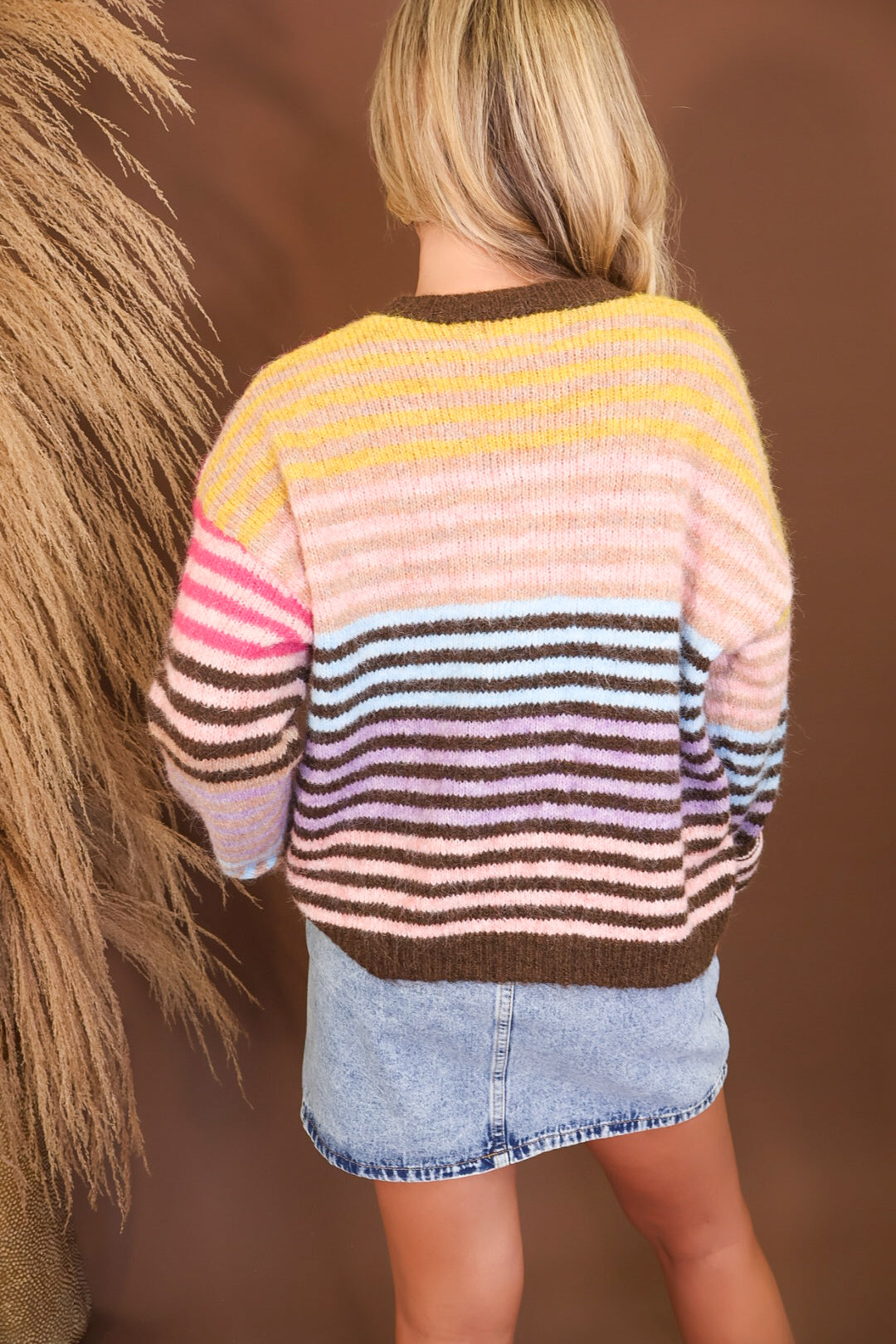 Multi Striped Cardigan
