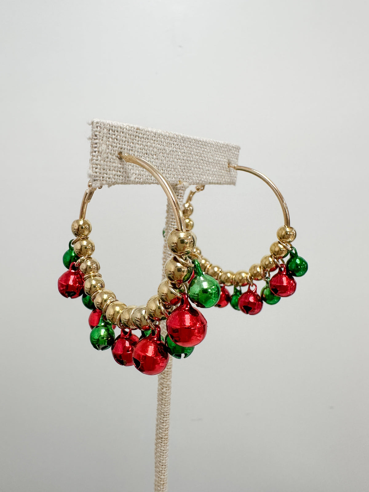 Jingle Bell Hoop Earrings