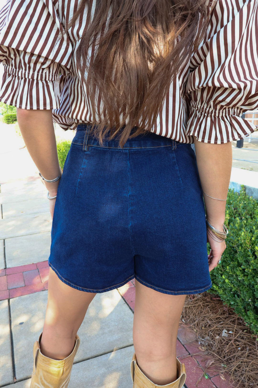 Dark Denim Mini Skort