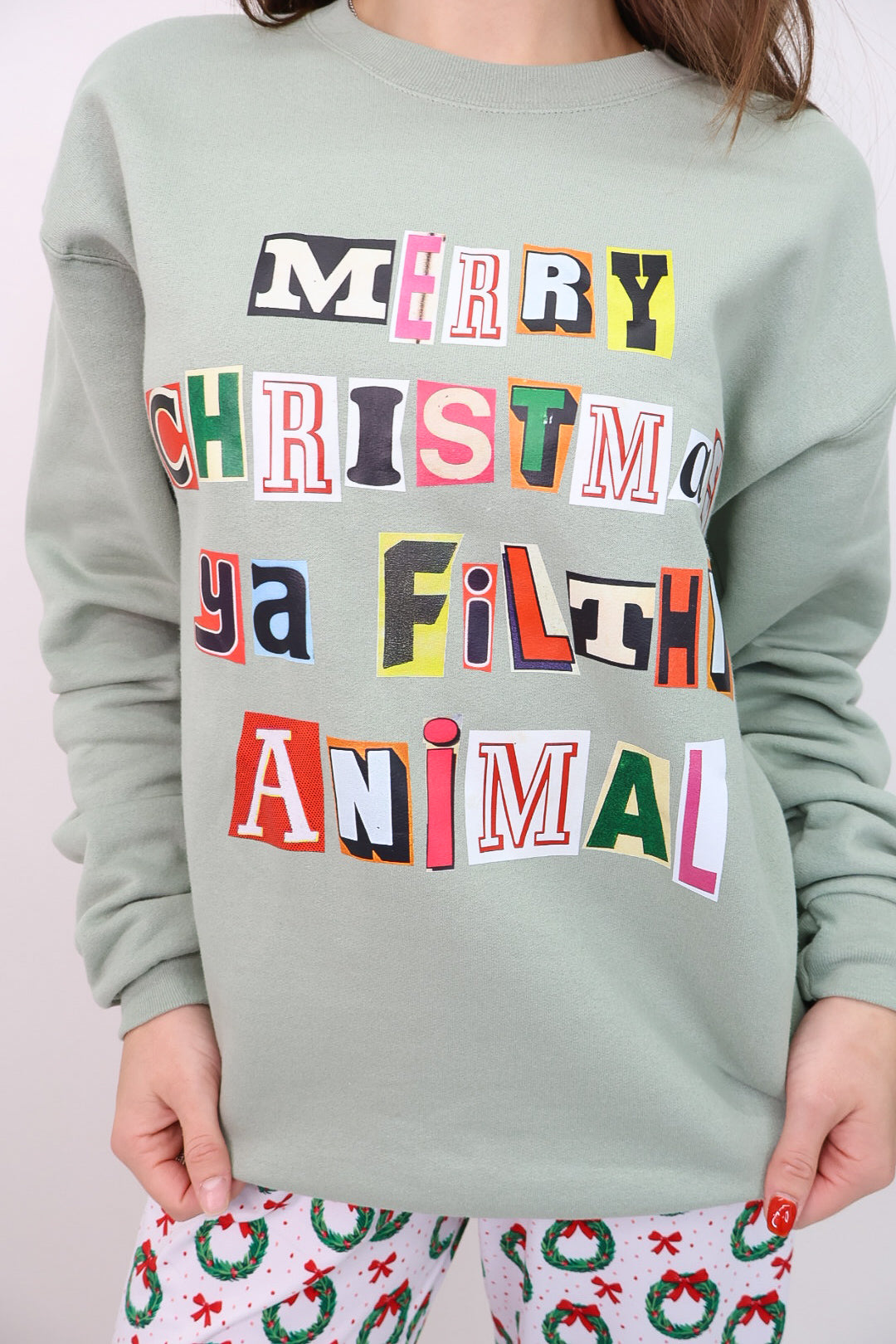 Merry Christmas Ya Filthy Animal Sweatshirt