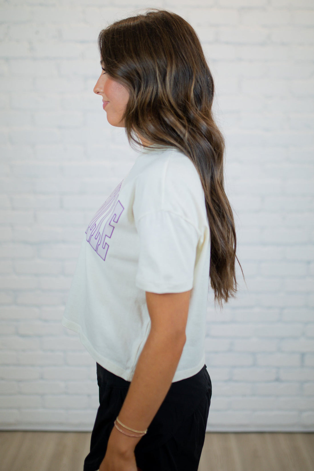 Springville Crop Tee - Natural